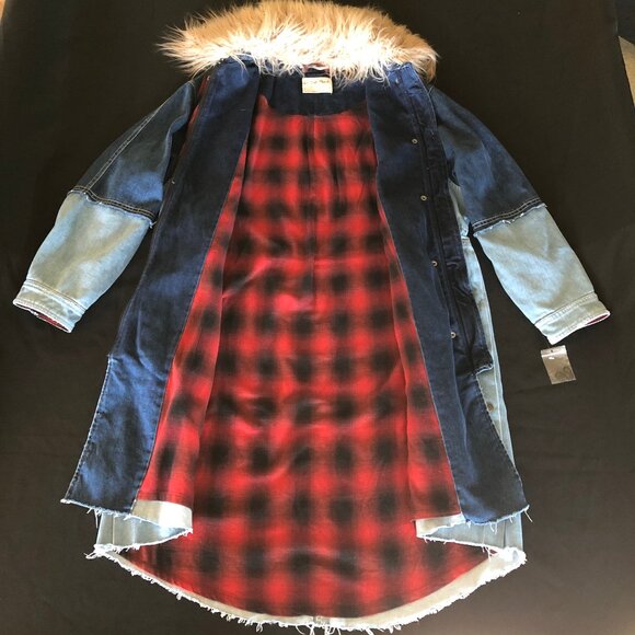 NWOT Free People Days To Come Denim Parka Sz S - Picture 5 of 15